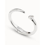 Nail Rigid Sterling Silver Plated Bracelet - PUL1821NGR-UNO de 50-Renee Taylor Gallery