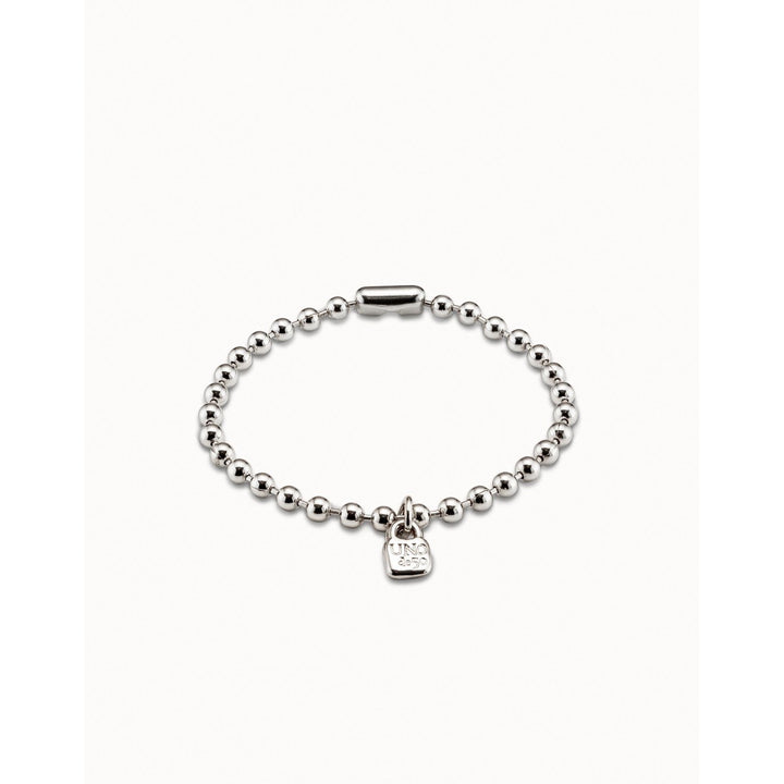 Sterling Silver Plated Beads Bracelet - PUL1829MTL0000M-UNO de 50-Renee Taylor Gallery