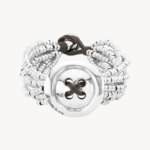 Sewn Sterling Silver Sterling Silver Plated Bracelet - PUL2014MTLMAR-UNO de 50-Renee Taylor Gallery