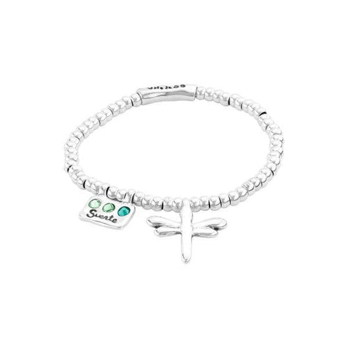 Happy Go Lucky Sterling Silver Plated Bracelet - PUL2039VRDMTL-UNO de 50-Renee Taylor Gallery