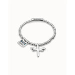 Heal Me Sterling Silver Plated Bracelet - PUL2040AZUMTL-UNO de 50-Renee Taylor Gallery