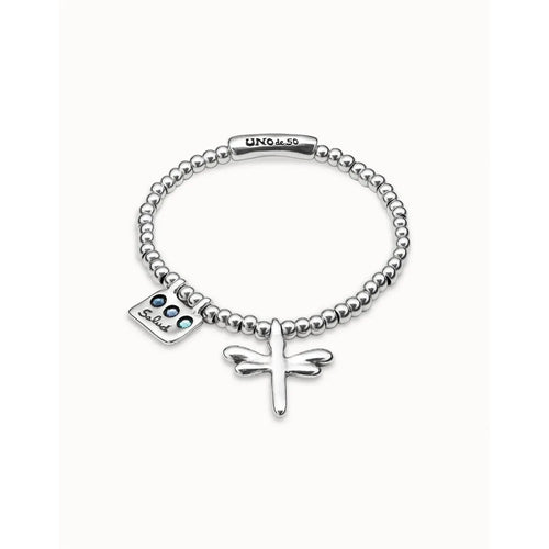 Heal Me Sterling Silver Plated Bracelet - PUL2040AZUMTL-UNO de 50-Renee Taylor Gallery