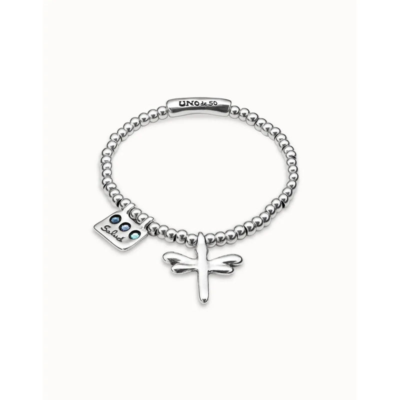 Heal Me Sterling Silver Plated Bracelet - PUL2040AZUMTL-UNO de 50-Renee Taylor Gallery