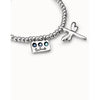 Heal Me Sterling Silver Plated Bracelet - PUL2040AZUMTL-UNO de 50-Renee Taylor Gallery