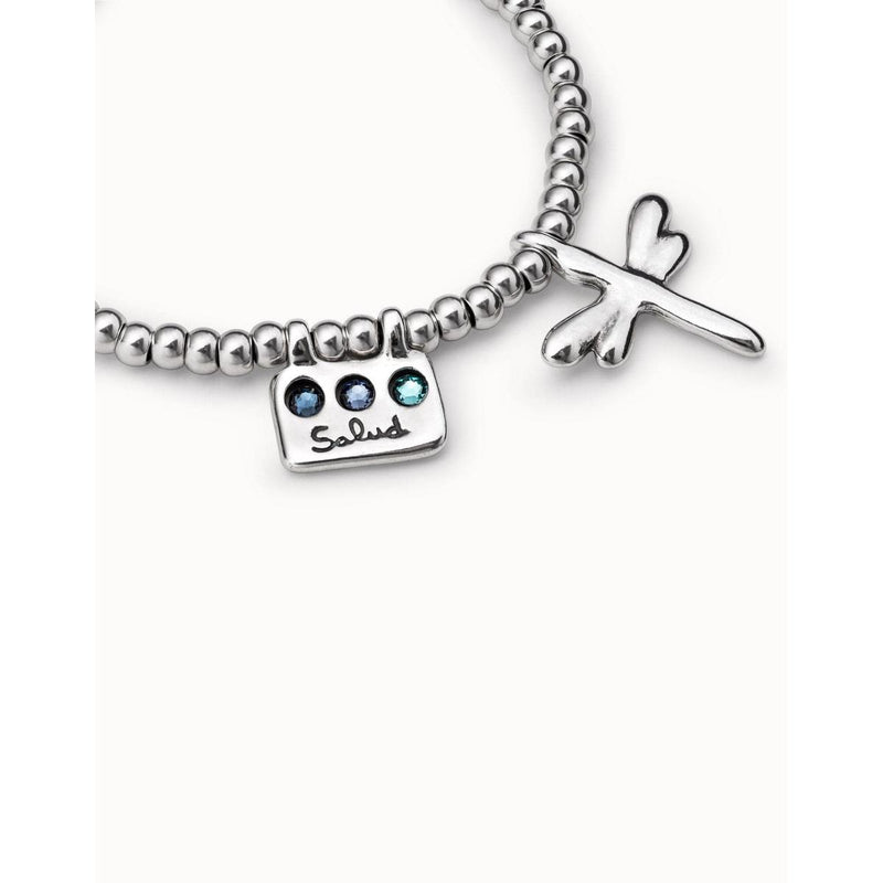 Heal Me Sterling Silver Plated Bracelet - PUL2040AZUMTL-UNO de 50-Renee Taylor Gallery