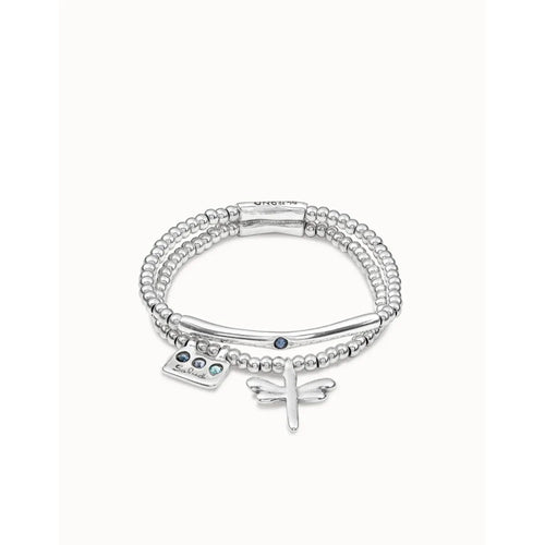 Heal Me Sterling Silver Plated Bracelet - PUL2057AZUMTL-UNO de 50-Renee Taylor Gallery