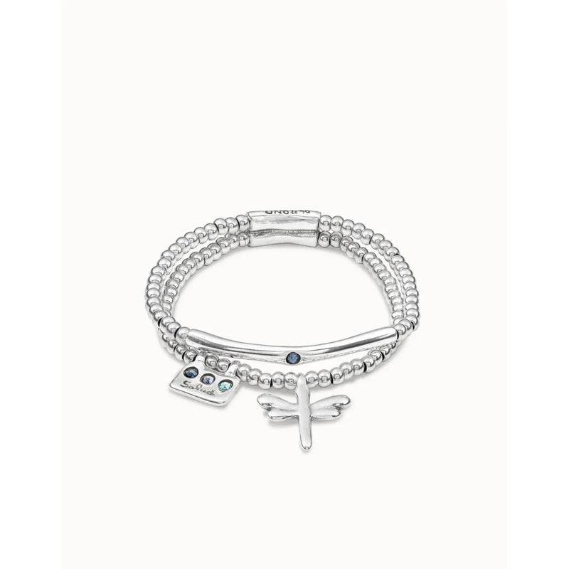 Heal Me Sterling Silver Plated Bracelet - PUL2057AZUMTL-UNO de 50-Renee Taylor Gallery