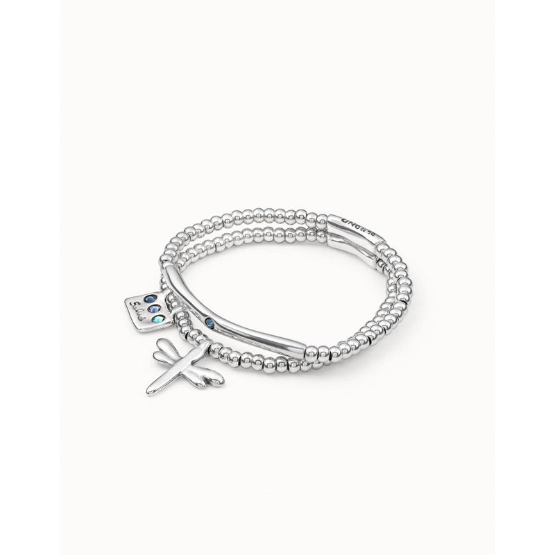 Heal Me Sterling Silver Plated Bracelet - PUL2057AZUMTL-UNO de 50-Renee Taylor Gallery