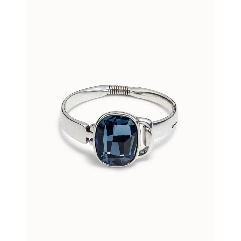 Inner Peace Sterling Silver Plated Bracelet - PUL2071AZUMTL-UNO de 50-Renee Taylor Gallery