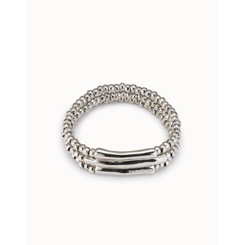 Heavy Metal Sterling Silver Plated Bracelet - PUL2134MTL-UNO de 50-Renee Taylor Gallery