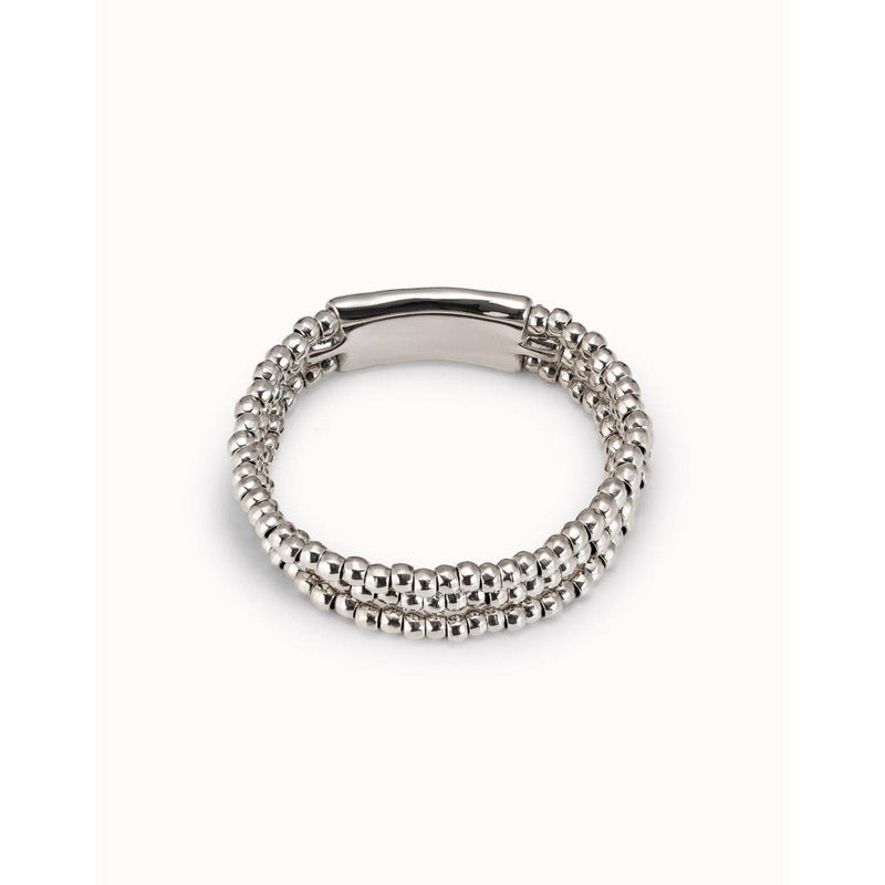 Heavy Metal Sterling Silver Plated Bracelet - PUL2134MTL-UNO de 50-Renee Taylor Gallery