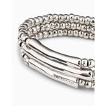 Heavy Metal Sterling Silver Plated Bracelet - PUL2134MTL-UNO de 50-Renee Taylor Gallery