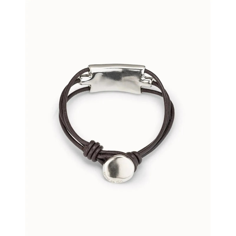 Spidergrey Sterling Silver Plated Bracelet - PUL2136GRSMTL0M-UNO de 50-Renee Taylor Gallery