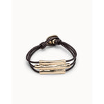 18K Gold Plated Bracelet in Line - PUL2137ORO-UNO de 50-Renee Taylor Gallery