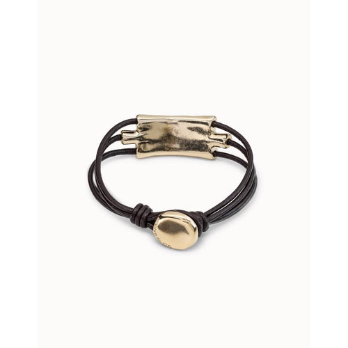 18K Gold Plated Bracelet in Line - PUL2137ORO-UNO de 50-Renee Taylor Gallery