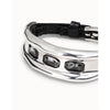 Magic 3 Sterling Silver Plated Bracelet - PUL2161GRSMTL-UNO de 50-Renee Taylor Gallery