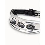 Magic 3 Sterling Silver Plated Bracelet - PUL2161GRSMTL-UNO de 50-Renee Taylor Gallery