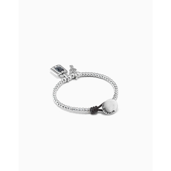 Hopeful Key Sterling Silver Plated Bracelet - PUL2302GRSMTL0M - UNO de 50