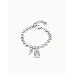 Key Sterling Silver Plated Bracelet - PUL2305MTL0000U-UNO de 50-Renee Taylor Gallery