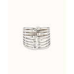 Matching Sterling Silver Plated Bracelet - PUL2313MTL0000M-UNO de 50-Renee Taylor Gallery