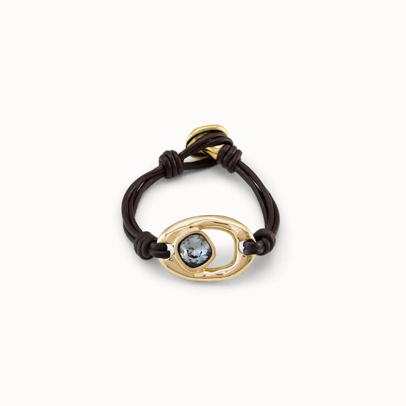 Union 18K Gold Plated Bracelet - PUL2346NGRORO0M-UNO de 50-Renee Taylor Gallery