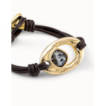 Union 18K Gold Plated Bracelet - PUL2346NGRORO0M-UNO de 50-Renee Taylor Gallery