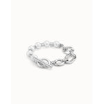 Pearl & Match Sterling Silver Plated Bracelet - PUL2364BPLMTL-UNO de 50-Renee Taylor Gallery