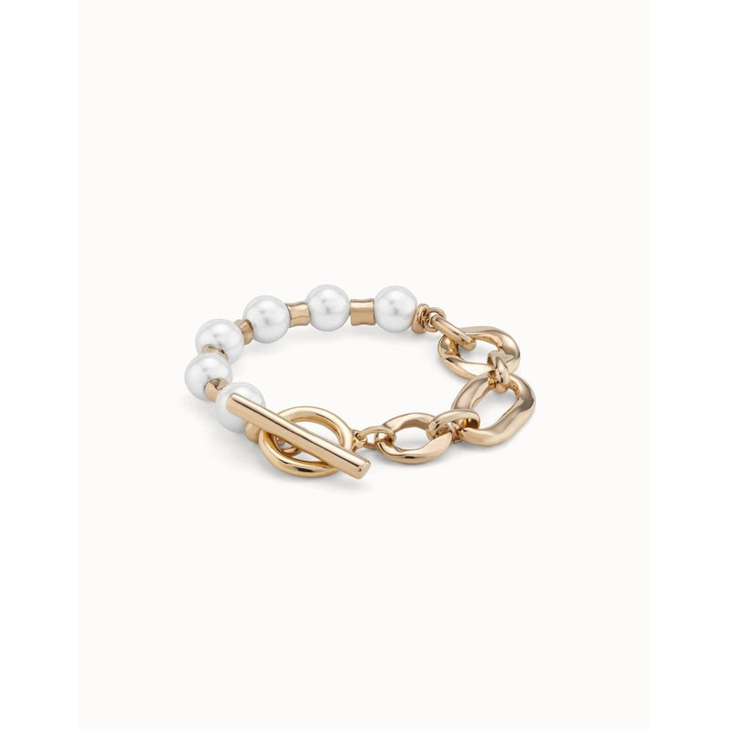 Pearl & Match 18K Gold Plated Bracelet - PUL2364BPLORO-UNO de 50-Renee Taylor Gallery