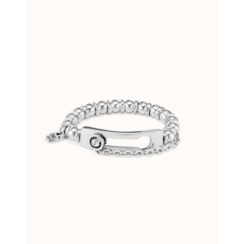 Empower Sterling Silver Plated Bracelet - PUL2369GRSMTL-UNO de 50-Renee Taylor Gallery