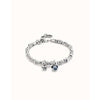 Attractive Sterling Silver Plated Bracelet - PUL2376AZUMTL0M-UNO de 50-Renee Taylor Gallery