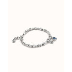 Attractive Sterling Silver Plated Bracelet - PUL2376AZUMTL0M-UNO de 50-Renee Taylor Gallery