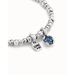 Attractive Sterling Silver Plated Bracelet - PUL2376AZUMTL0M-UNO de 50-Renee Taylor Gallery