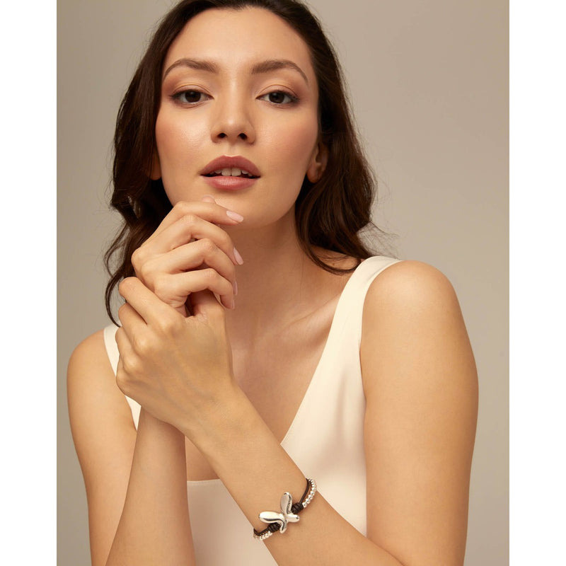 Minifly Sterling Silver Plated Bracelet - PUL2380MARMTL0M-UNO de 50-Renee Taylor Gallery