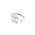 Silver Crafted Bangle Bracelet with a Pearl - PUL2410BPLMTL0M-UNO de 50-Renee Taylor Gallery
