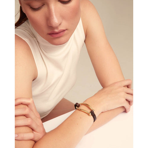 Bruh 18K Gold Plated Bracelet - PUL2418MARORO-UNO de 50-Renee Taylor Gallery