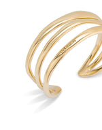 Rigid 18K gold-plated bracelet - PUL2440ORO-UNO de 50-Renee Taylor Gallery