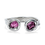Ser Valiente Exc Sterling Silver Plated Bracelet - PUL2453RSAMTL-UNO de 50-Renee Taylor Gallery