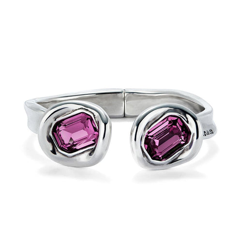 Ser Valiente Exc Sterling Silver Plated Bracelet - PUL2453RSAMTL-UNO de 50-Renee Taylor Gallery