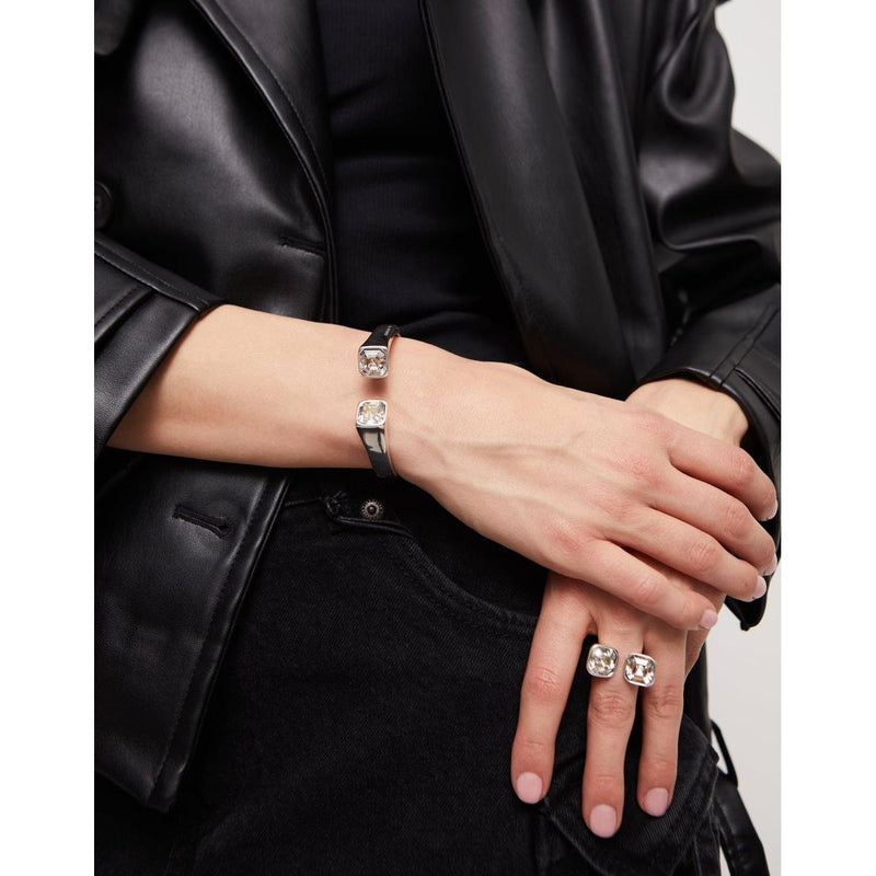 Sterling Silver Plated Cuff Bracelet - PUL2485BLNMTL-UNO de 50-Renee Taylor Gallery