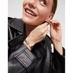 Sterling Silver Plated Cuff Bracelet - PUL2485BLNMTL-UNO de 50-Renee Taylor Gallery