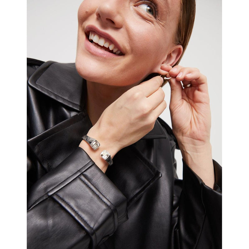 Sterling Silver Plated Cuff Bracelet - PUL2485BLNMTL-UNO de 50-Renee Taylor Gallery