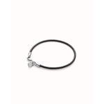 Hazte Leather Bracelet with Sterling Silver Plated Clasp - PUL2498MTL0000U-UNO de 50-Renee Taylor Gallery