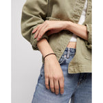 Hazte Leather Bracelet with Sterling Silver Plated Clasp - PUL2498MTL0000U-UNO de 50-Renee Taylor Gallery
