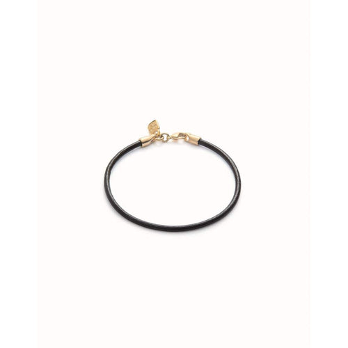 Hazte Leather Bracelet with 18k Gold Plated Clasp - PUL2498ORO0000U-UNO de 50-Renee Taylor Gallery