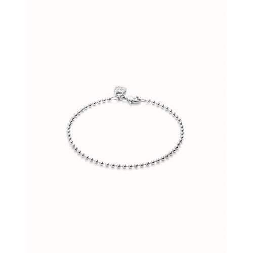 Hazte Bracelet with Beads Plated in Sterling Silver - PUL2502MTL-UNO de 50-Renee Taylor Gallery