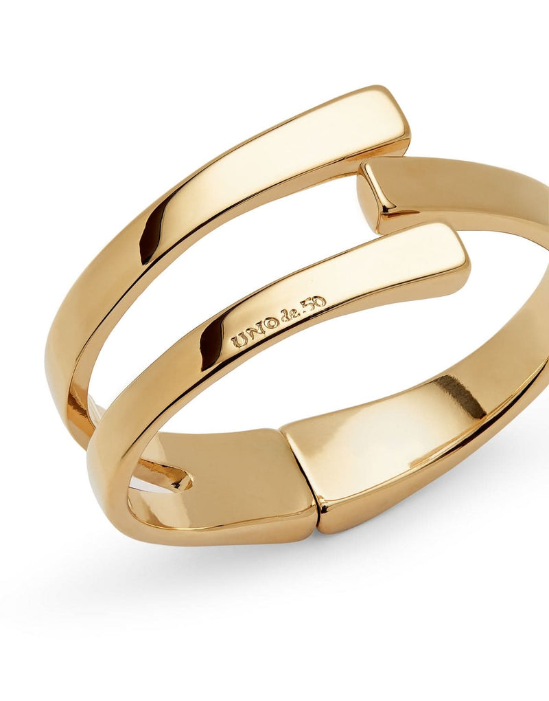 18k Gold Plated Ser Original Gold Bangle Bracelet - PUL2507ORO0000-UNO de 50-Renee Taylor Gallery