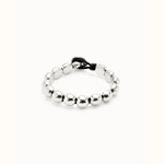 Bracelet With Small Round Sterling Silver Plated Beads - PUL2519MTL-UNO de 50-Renee Taylor Gallery