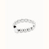 Bracelet With Small Round Sterling Silver Plated Beads - PUL2519MTL-UNO de 50-Renee Taylor Gallery