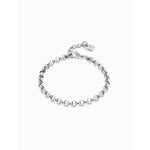 Sterling silver-plated chain bracelet - PUL2539MTL000M-UNO de 50-Renee Taylor Gallery