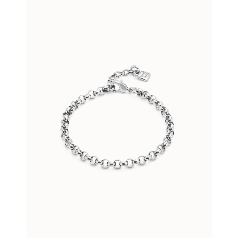 Sterling silver-plated chain bracelet - PUL2539MTL000M-UNO de 50-Renee Taylor Gallery